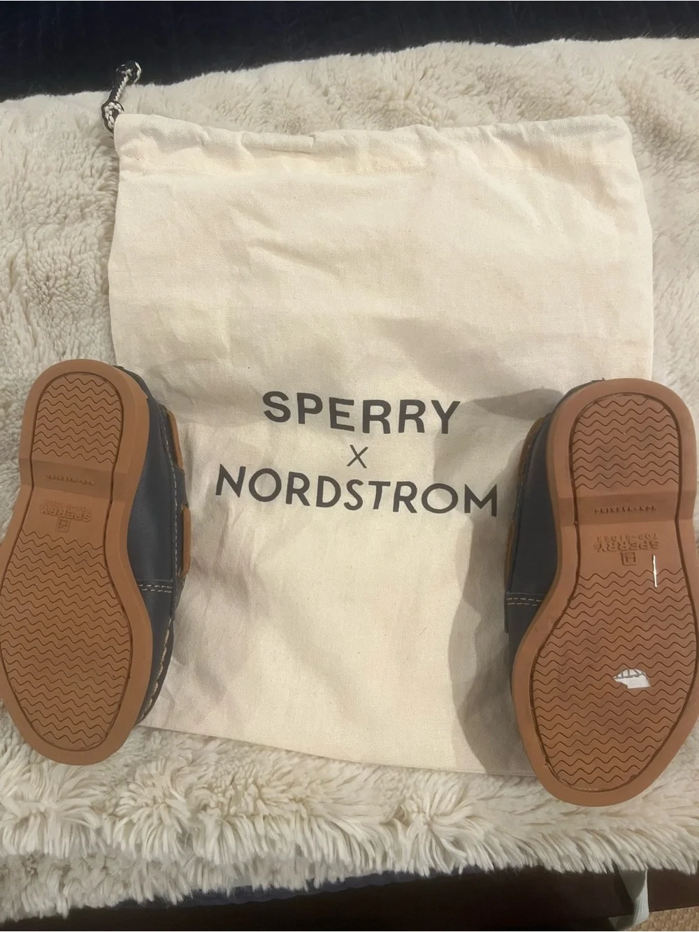 Sperry Toddler Boys Navy and Brown Boat Shoes